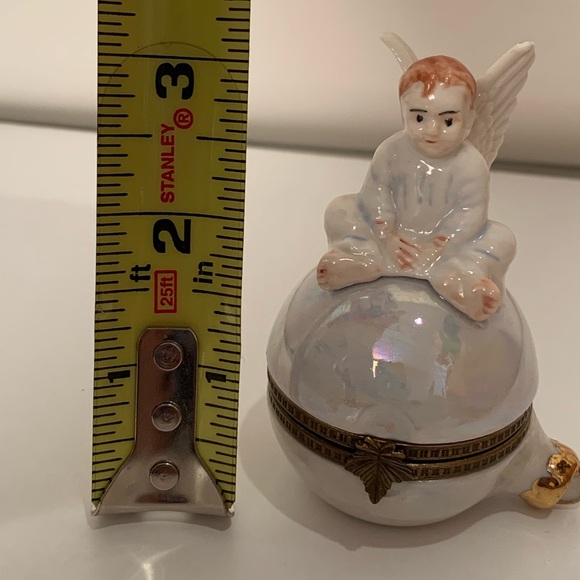 Angel Ornament Shaped Christmas 1993 Trinket - Picture 9 of 9